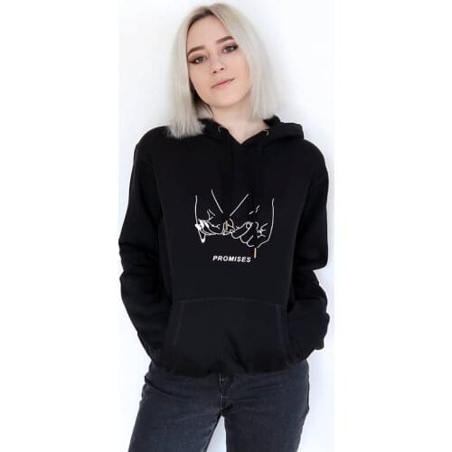 Promises Hands Outline Tumblr Inspired Pastel Pale Grunge Aesthetic Hoodie 90s Vintage Cute Hoodie tumblr Unisex top