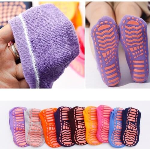 Baby Children Socks Cotton Anti Skid Socks Comfortable Wear Dispensing Non-slip Sports Socks Yoga Socks Foot Massage 1-12years