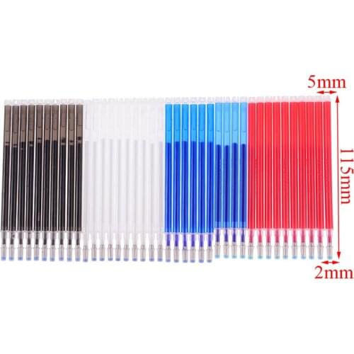 10pcs High Temperature Disappearance Refill Leather Garment Dash Cutting Marker Pen School Office Fabric Craft Tailoring Supply