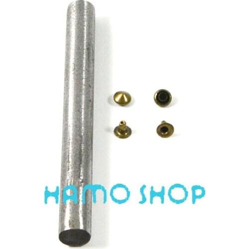 100pcs/lot 5mm Bronze Cone Rivet Studs Brass Fashion Leather Clothes Rapid Punk Rock Craft DIY With Tool Free Shipping