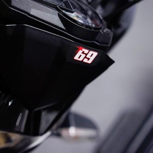 2x Car Styling Vinyl Decals Rider Driver Motorcycle Bike Phone Stickers for Nicky 69 3.7x2cm