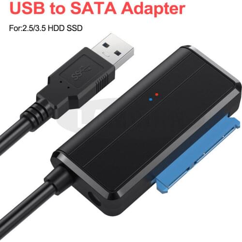 USB 3.0 SATA 3 Cable Sata To USB Adapter Support 2.5 or 3.5 Inch External SSD HDD Hard Drive Plug and play 22 Pin Sata III Cable