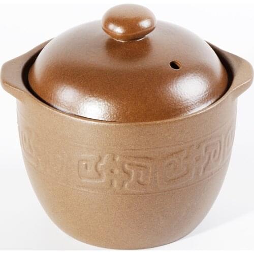 0.8L 1L Casserole Stoneware Stew Cup Household Small Steamed Ceramic Soup Cup Food Birds Nest Bowl With Handle Ear Clay Pot