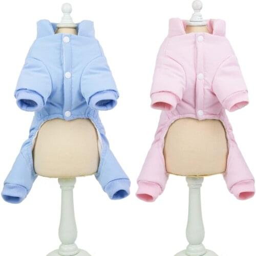 Dog Jumpsuit Overalls Warm Dog Clothes Winter Pet Outfit Garment Puppy Coat Jacket Yorkshire Poodle Bichon Schnauzer Dog Costume
