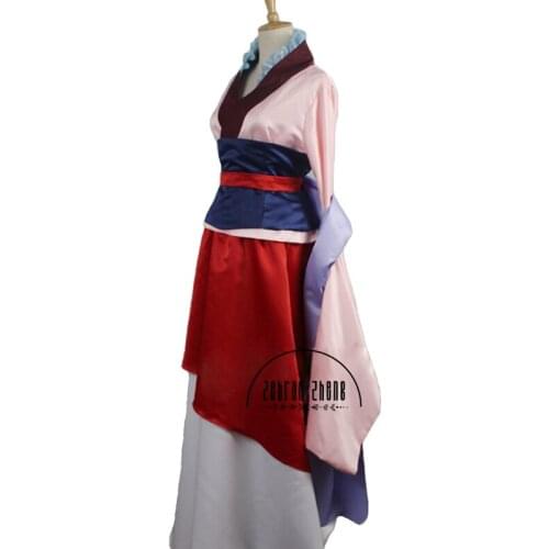 Movie Hua Mulan Cosplay Costume Dress Costume Carnival Halloween Party For Adult Women Free Shipping