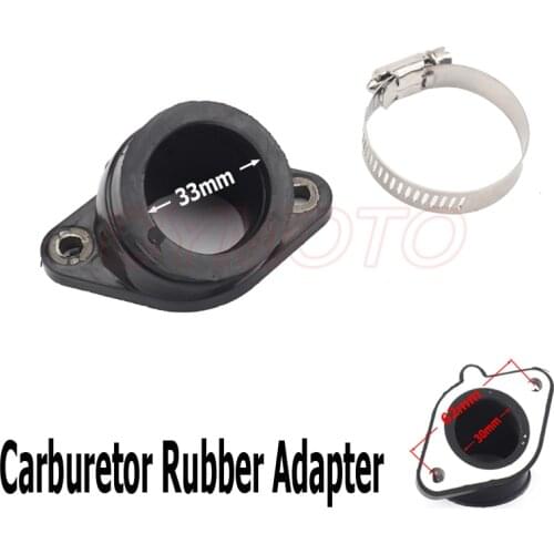 Motorcycle Rubber Adapter Inlet Intake Pipe For KAYO T2 T4 CB250 Dirt Bike Motocross Modified PWK 28 30mm carburetor
