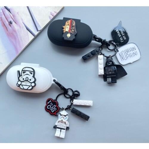 Cartoon Marvel Earphone Case Cover For Samsung Galaxy Buds Silicone Headphone Protective Case For Samsung Buds+ With Keychain