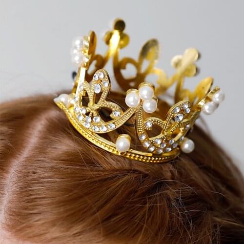 Newborn Girls Gold&Silver Crown Headwear Photography Props Little Baby Photo Shooting Accessories Infant Kids Fotografia Props