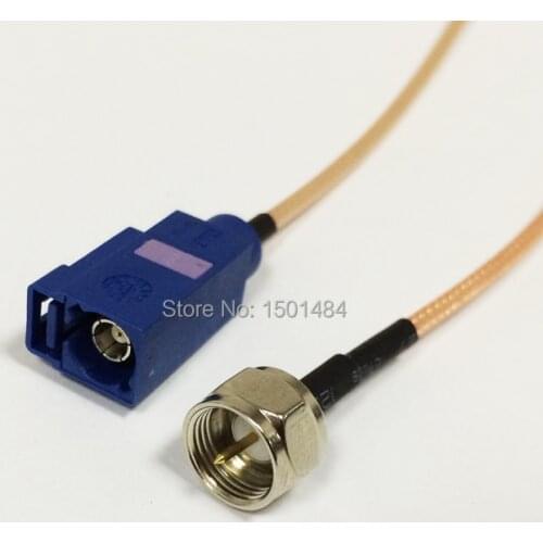 New F Male Plug Connector Switch FAKRA Convertor RG316 Wholesale Fast Ship 15CM 6" Adapter