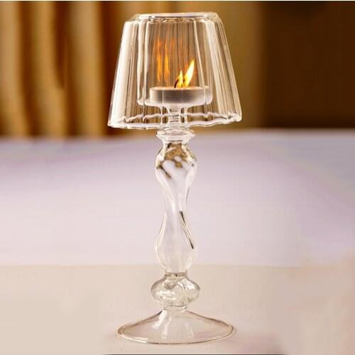 Crystal Glass Light Candle Holder Candle Decoration