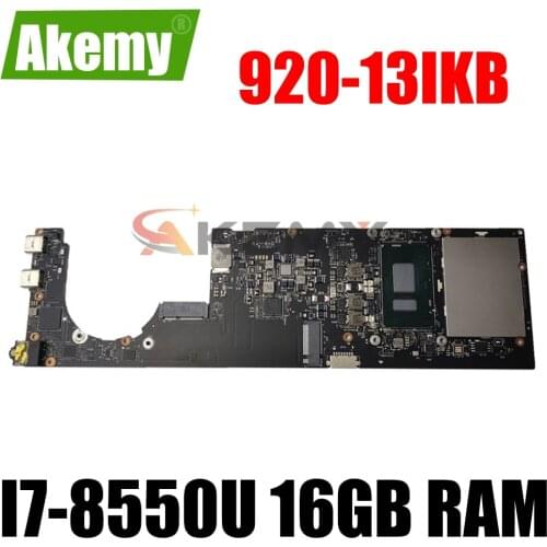 For Lenovo YOGA 920-13IKB Laptop Motherboard 5B20Q09639 DYG60 NM-B291 SR3LC I7-8550U 16GB RAM