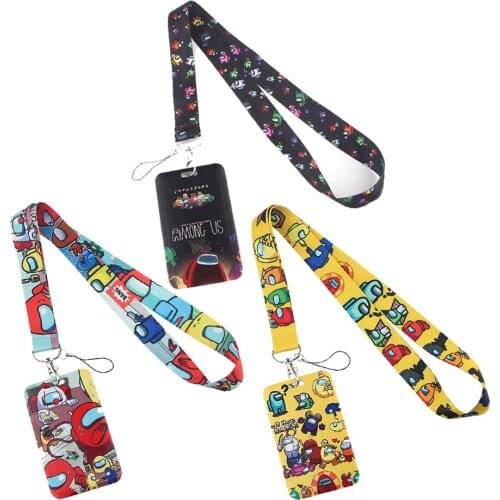 1pc ZF2474 New Game Robot Neck Strap Lanyard For Keys ID Card Gym Phone Straps USB Badge Holder DIY Hang Rope Lariat Lanyard