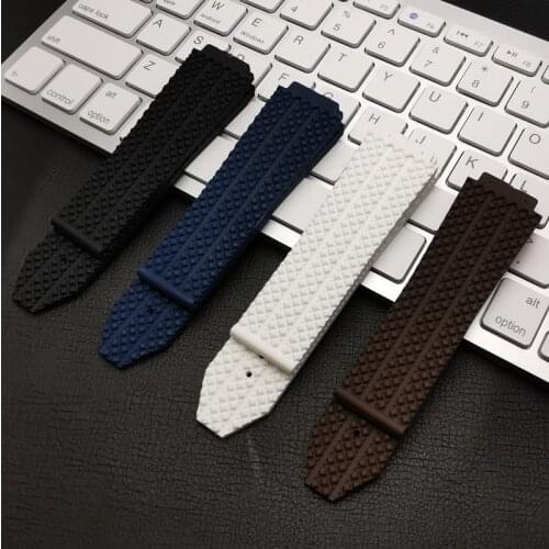 Luxury brand Watch Accessories Rubber Strap For Hublot Big Bang Series 25mmx19mm Men and Women Watch Band Accessories