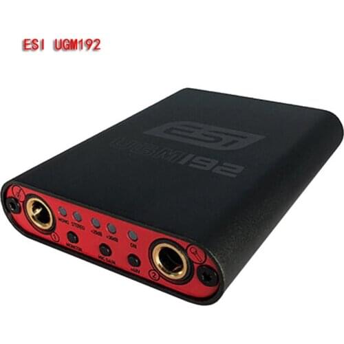 ESI UGM192 Ultra Mobile Guitar & Microphone 24-bit / 192 kHz USB Audio Adapter Ultracompact USB Type-C Audio Live sound card
