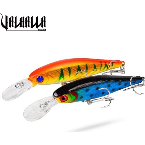 1PCS/lot 10.1 cm 9.4 g Fishing Lure Wobblers Crankbait Minnow Hard Bait with 2 Fishing Hooks Fishing Tackle Lure 3D Eyes