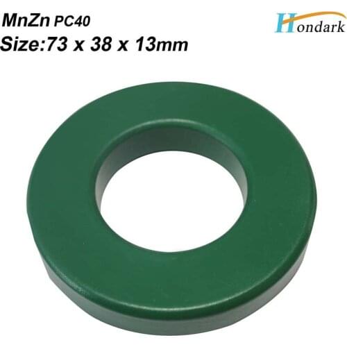 Wholesale inner 38mm 1.5''Transformer ferrite core 73X38X13mm Isolator inductor ferrite ring RF choke ferrite bead MnZn,15ea/lot