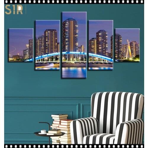 World Famous Architecture Beauty HD Five Wall Painting Decorative Painting Anime Posters Wall Decor Anime Decor Room Decor