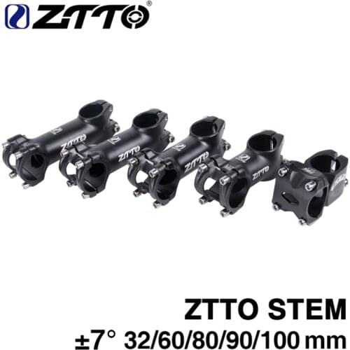 ZTTO Bicycle Stem 3D Forged Aluminum Alloy XC AM Road bike MTB Mountain Bike Stem 7 Degree Cycling Stem Part 32mm 60mm 80mm 90mm