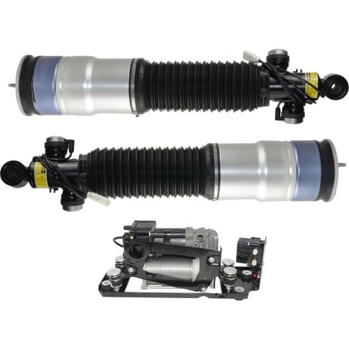 AP03 Pair Rear Air Struts +Compresor pump For BMW 7 series F01 F02 740i 750Li 760Li 37126796930, 37126796929