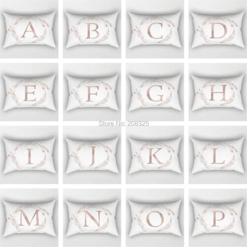 ZENGIA 30x50cm Letter Alphabet Printed Pillowcases Decorative Pillows Cushion cover For Home Decor Sofa/Car/Office Almofadas