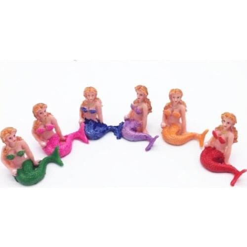 1pc Aquarium Fish Tank Cute Little Mermaid Ornament Aquarium Fish Tank Desk Decoration Accessories Pet Accessories
