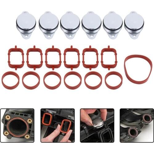 4/6pcs 22mm Diesel Swirl Flap Blanks Bungs Intake Gaskets Kit for 22mm diameter Car aluminum block