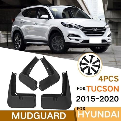 4 PCS Mudflap For Hyundai Tucson 2015-2020 Front Rear Car Fender Mud Flaps Guard Splash Flap Mudguards Accessories