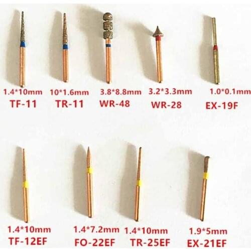 Oral 45 Pcs Dental materials, high-speed preparation, needle, diamond, bur Dental polishing