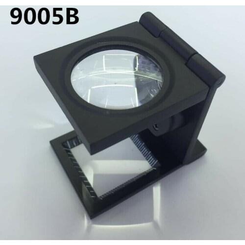 8X Full Metal Folding Linen Tester Loupe LED Thread Counter Magnifier Cloth Testing Magnifyingf Glass