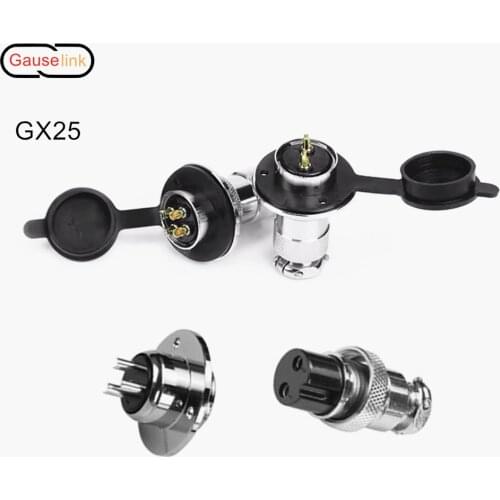 GX25 Aviation Connector Socket Plug DF25 Flange GX 25 Docking Female Male 2 3 4 5 6 7 8 Pin Aerial