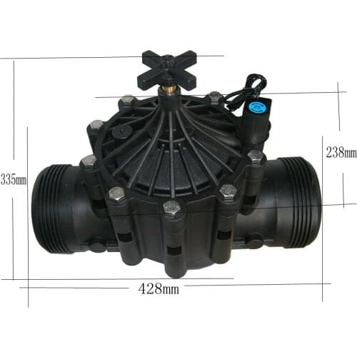Garden, landscape irrigation automatic control valve 4"BSP 24v Ac