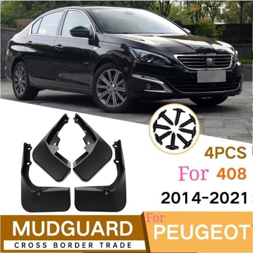 Car Mudguard For Peugeot 408 2014-2021 High-quality Mudguard Splash Guards Mudflaps fender Mud Flaps Car Accessories