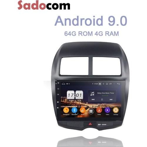 PX6 10.1" TDA7851 2 din Android10.0 4GB RAM 64GB ROM Car DVD Player GPS RDS autoradio Bluetooth 5.0 For MITSUBISHI ASX 2010-2012