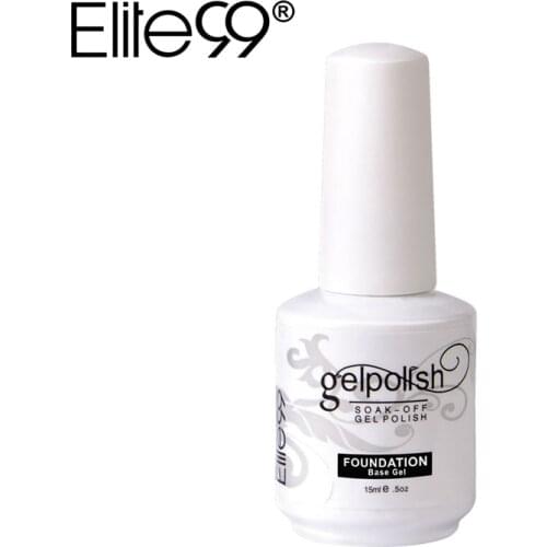 Elite99 15ML Base Coat Basic Primer Gel Varnish Soak Off Nail Gel Polish Long Lasting Nail Foundation Gel For UV Nails Polish