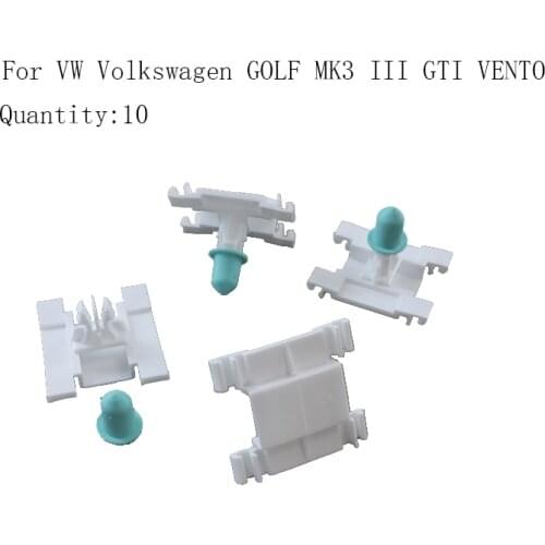 For Volkswagen VW GOLF MK3 III GTI VENTO Door Trim Plastic Strip Clips Exterior Moulding VR6 1H0853585B x10 LONG STEM