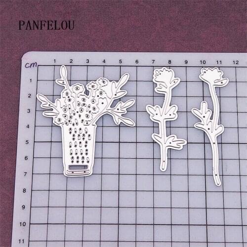 Flower basket 1lot=3pcs paper die cutting stencils punch Metal cuts dies cutting dies Scrapbooking DIY Embossing mould card