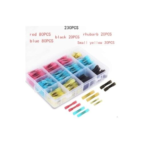 Heat Shrink Butt Connectors Kit, Insulated Waterproof Electrical Marine Automotive Wire Crimp Terminals, Butt Splice