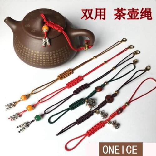Ladle Pot Lid Tied Tea Ceremony Rope Purple Teapot Cup Pick High-grade