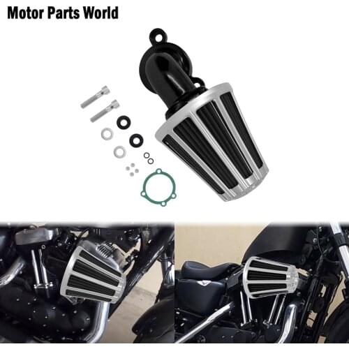 Motorcycle Aluminum Chrome Air Cleaners Filters For Harley Sportster XL883 1200 Roadster Super Low Nightster Custom 2004-2021