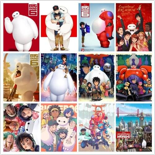 Disney Diamond Painting Cross Stitch Kits Full Square Movie Big Hero 6 DIY Diamond Mosaic Diamond Embroidery Home Decor