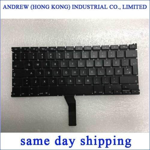 Brand New A1466 A1369 Keyboard for Macbook Air 13" A1466 A1369 DK Danish Denmark Keyboard 2011 2013 2014 2015 Years