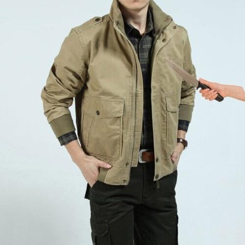 New 2018 Self Defense Security Anti-cut Anti-Stab Men Jacket Civil use Stealth Defense Police Personal Tactics Clothing 3 Colors