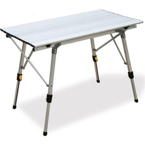 Outdoor Folding Table Camping Aluminium Alloy Picnic Table Waterproof Durable Folding Table Desk For 90*53cm Beach table