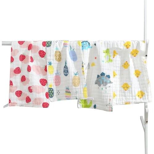 Newborn Baby Boys Girls Face Towel Cute Floral Print Water Absorbent Washcloth Hand Towel Bath Towels