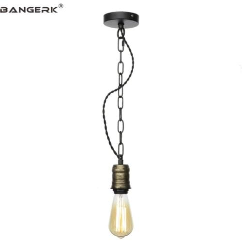 Retro Simple Pendant Lamp Loft Decor Iron Industrial Wind Hanging Light LED E27 Edison Dining Room Bar Home Lighting Luminaire
