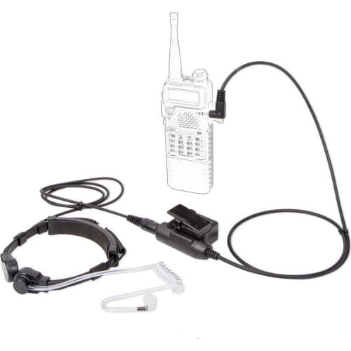 Walkie Talkie Microphone Heavy Duty U94 PTT Neck Throat Mic Earpiece Radio Tactical Headset for Motorola TLKR T80 T60 T5 T6200