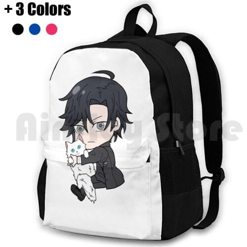 Jumin Chibi Outdoor Hiking Backpack Riding Climbing Sports Bag App Games Mystic Messenger Jumin Han Korea