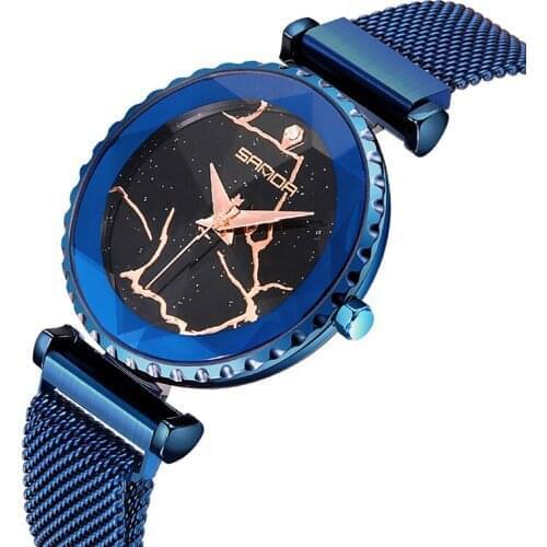 SANDA 249 Fashion Casual Women Quartz Watches Waterproof Unique Creative Lightning dial Female Quartz Clock Ladies Wristwatches