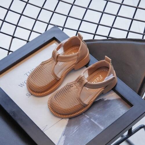 Girls' Sandals New Childrens Shoes Summer Fashion Princess Small and Medium Children Roman Shoes Little Girl Soft Soles Shoes