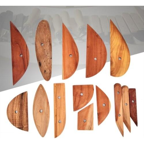 Clay Modeling Tool Wooden Scraper 14-piece Scraper Wooden Knife Handmade Ceramic Tool Polymer Modeling Clay Model Tool Scraper